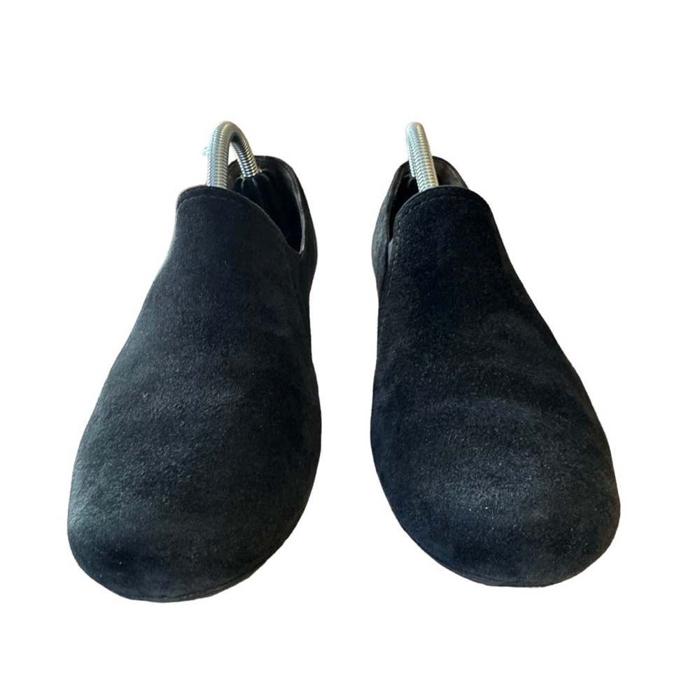 Women’s Paul Green Size 4 (US Size 6.5) Black Suede Hidden Wedge Slip On Shoes - Picture 4 of 11